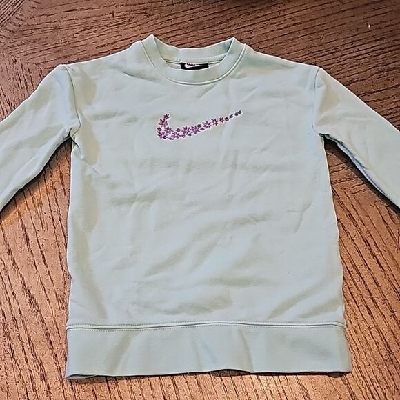 Mint green Nike sweater girls size 4 XS - Picture 1 of 11
